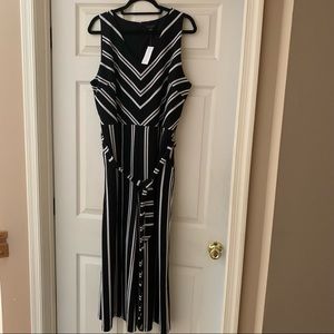 NEW Ann Taylor Factory Black & White Jumpsuit Size XL